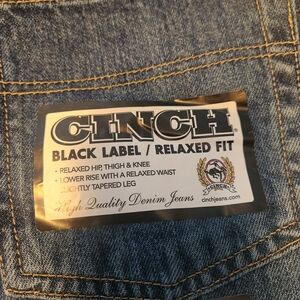 Cinch Black Label Relaxed Fit Men's Jeans - Blue